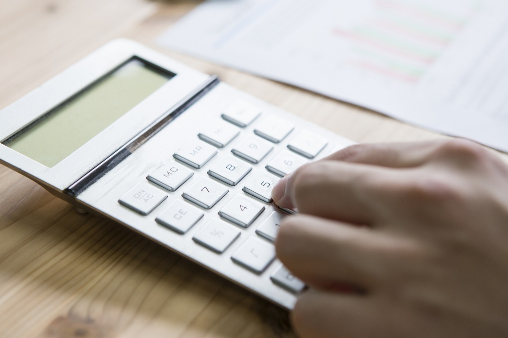 電卓と手
