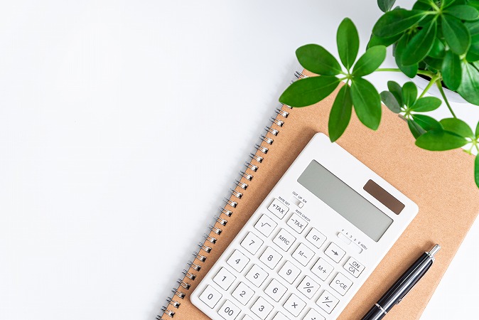 メモ・植物・電卓